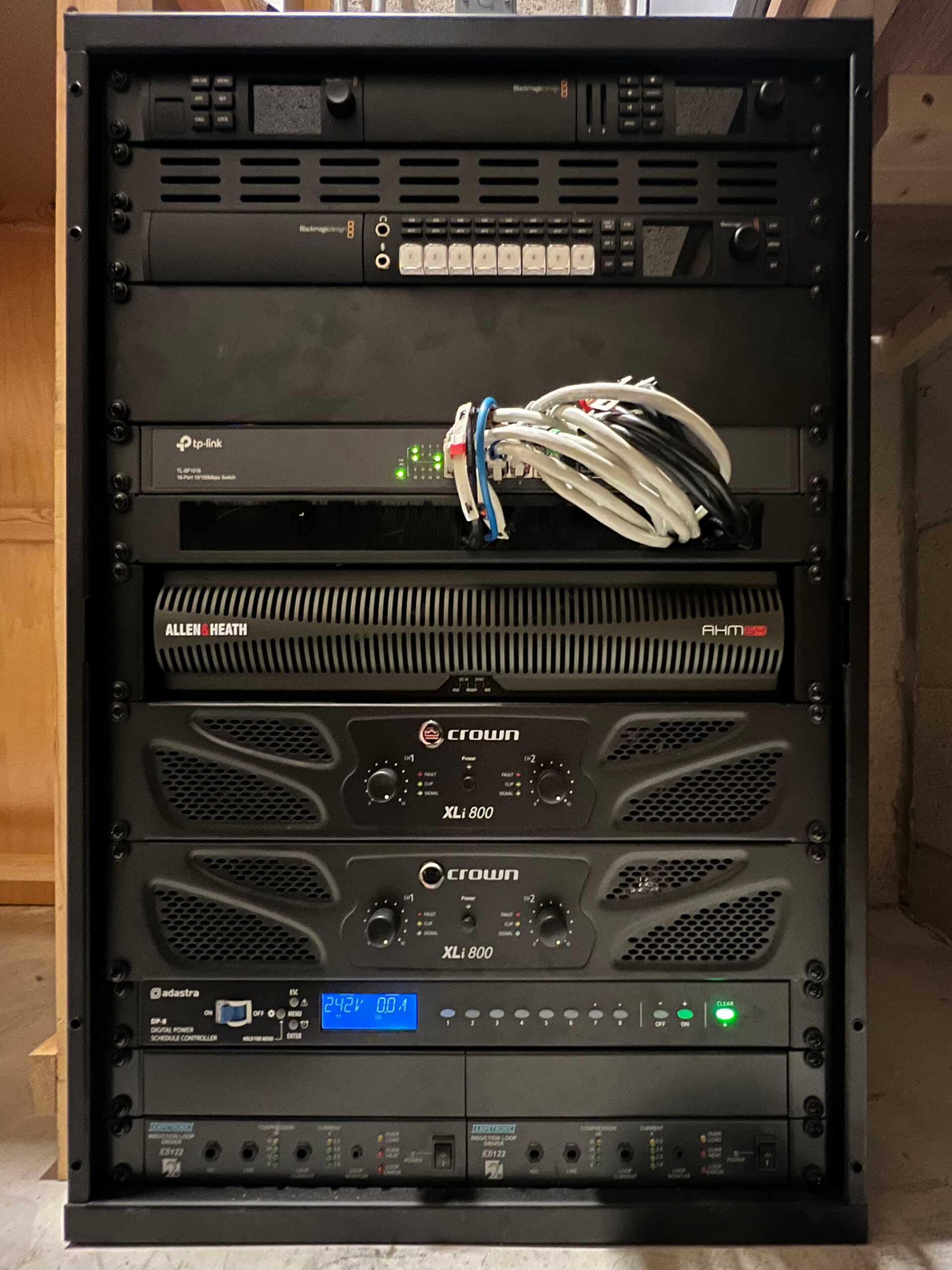 AHM-64 installed in the lecture theatre at The National Maritime Museum Cornwall