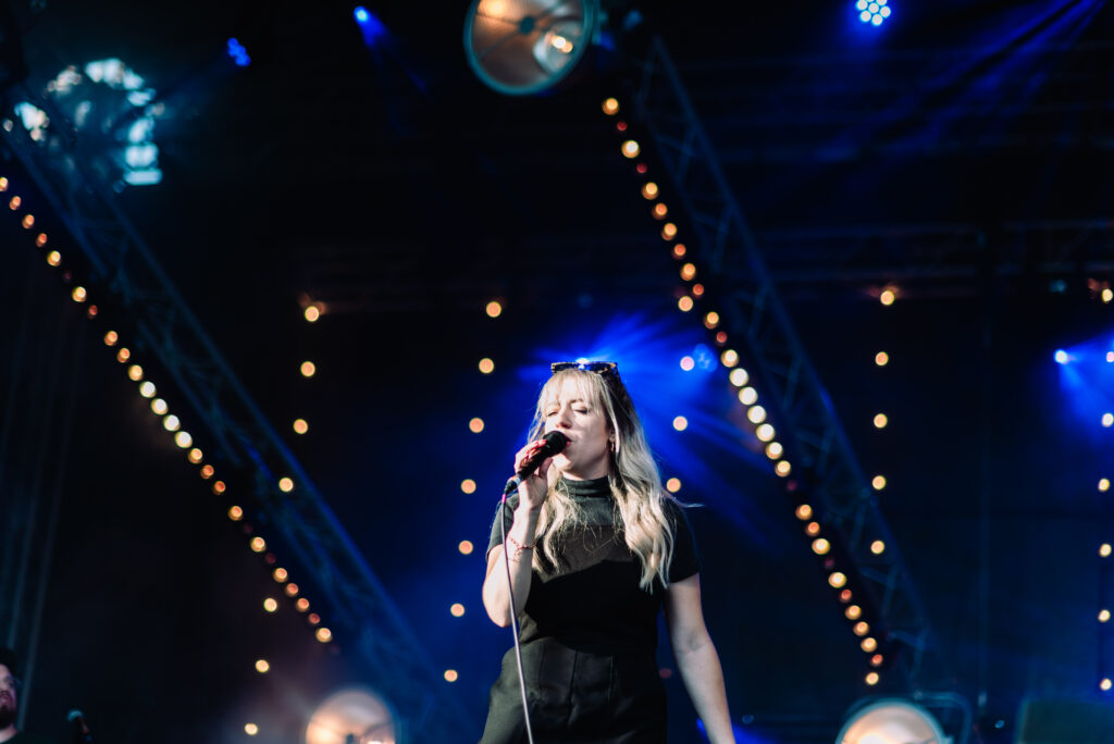 Musician performing on main stage