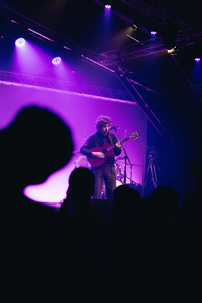 Colour wash lighting showcasing Robe Spiider and rear project shark tooth gauze