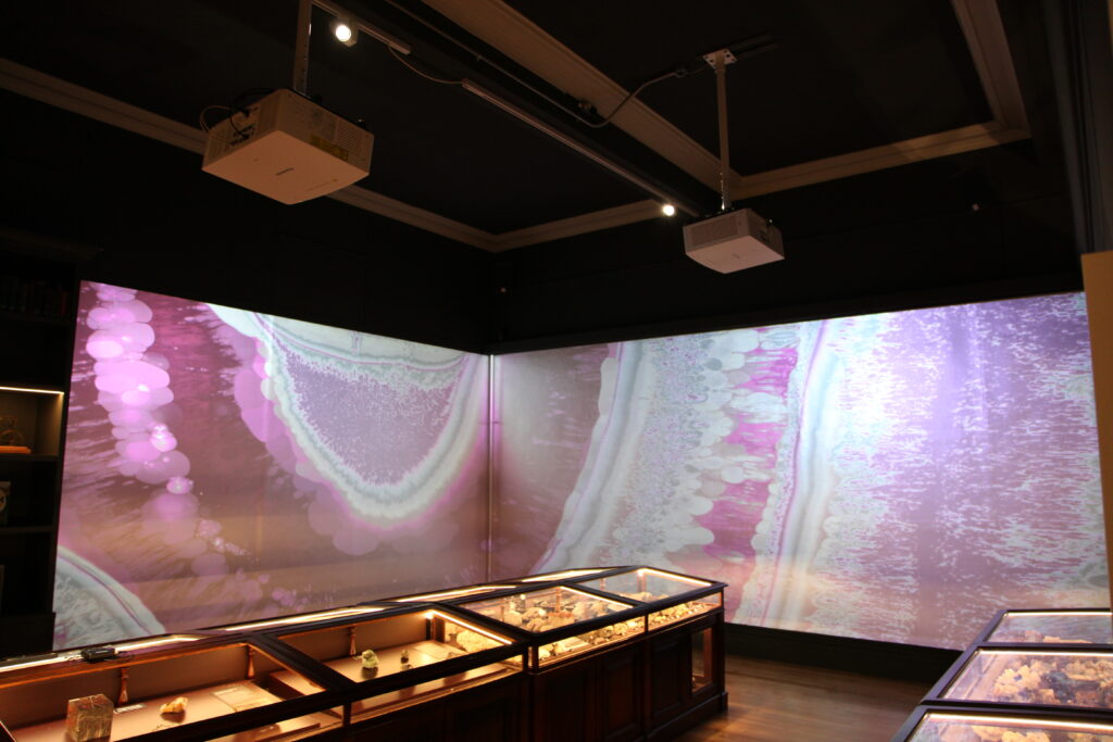 Immersive projection mapping installation using Panasonic laser projectors
