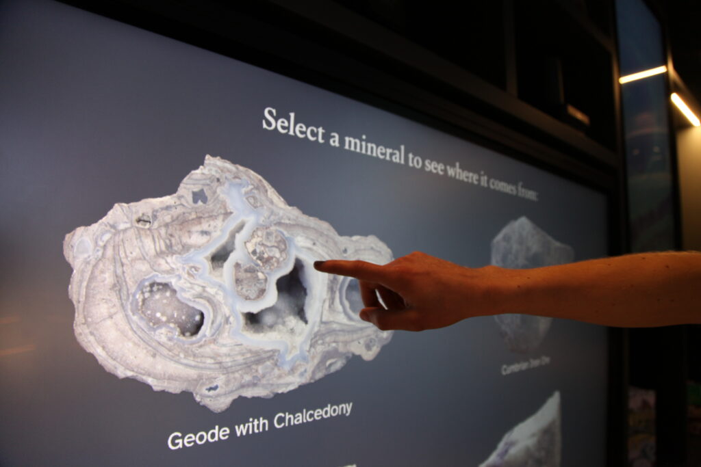 Interactive video installations using large Iiyama touchscreen