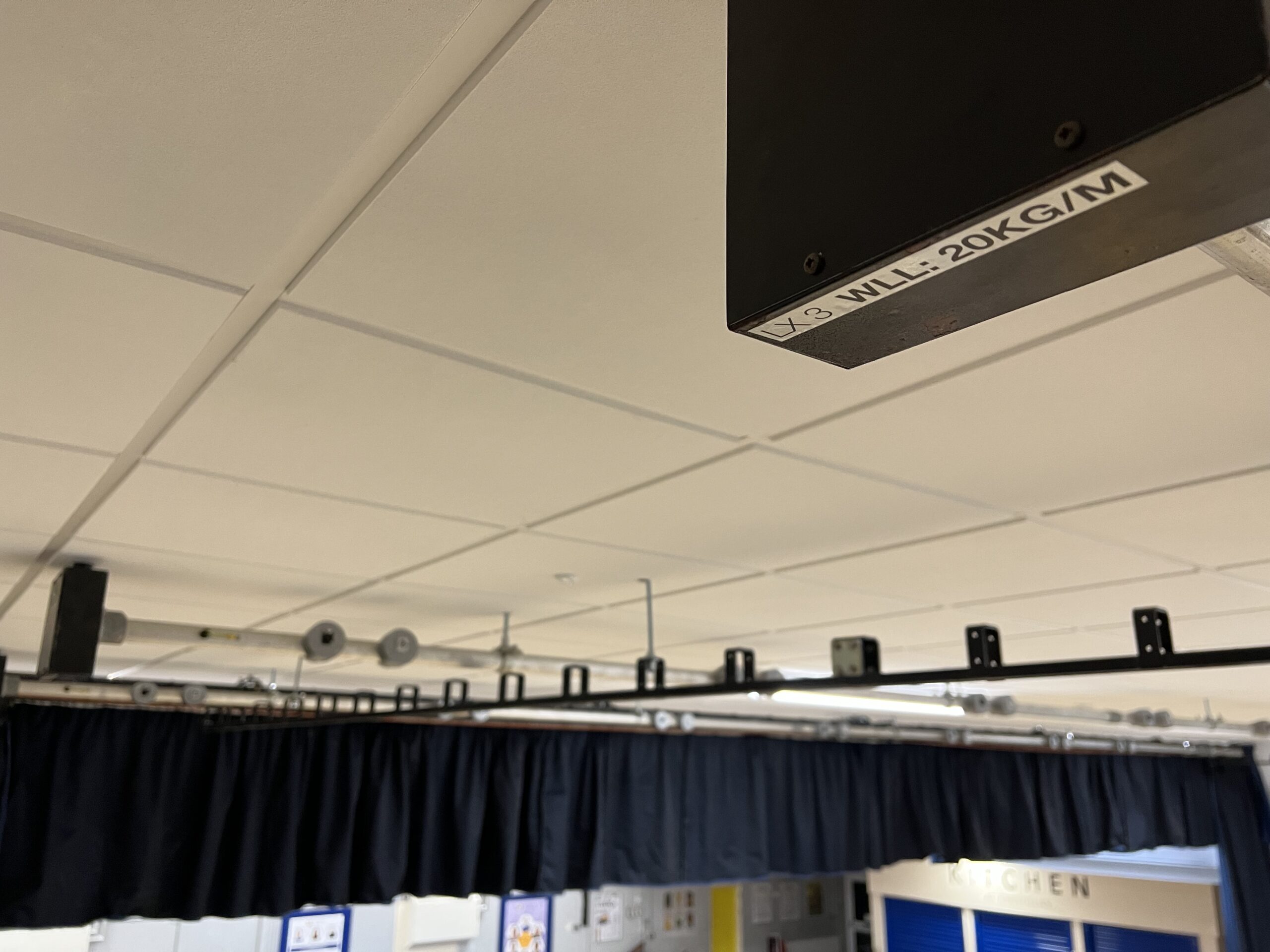 Lighting infrastructure installation in Newquay School